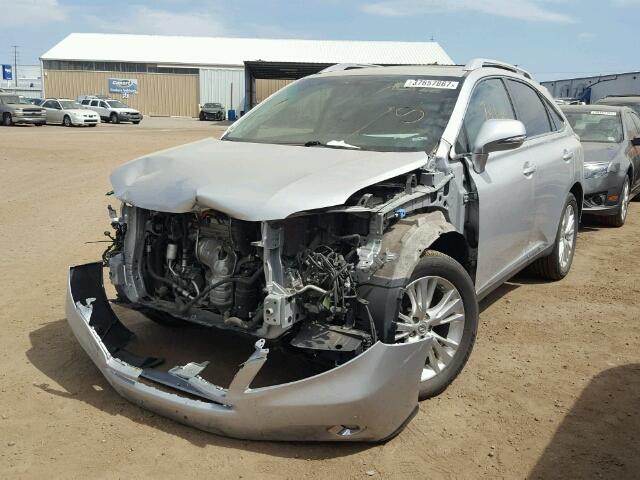 JTJBC1BA1C2430461 - 2012 LEXUS RX SILVER photo 2