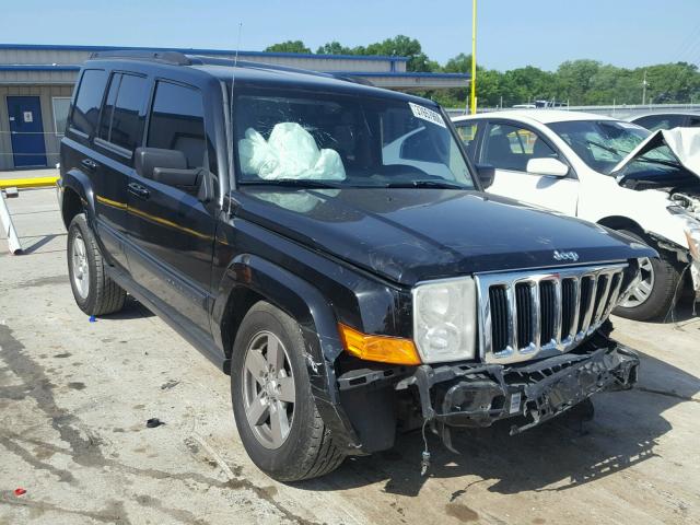 1J8HH48K18C115220 - 2008 JEEP COMMANDER BLACK photo 1