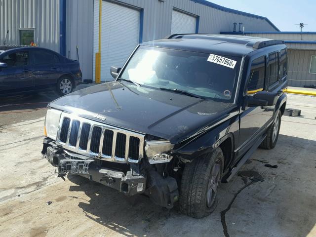 1J8HH48K18C115220 - 2008 JEEP COMMANDER BLACK photo 2