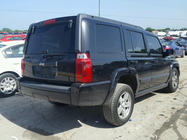1J8HH48K18C115220 - 2008 JEEP COMMANDER BLACK photo 4