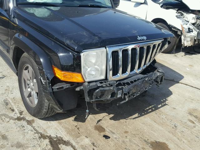 1J8HH48K18C115220 - 2008 JEEP COMMANDER BLACK photo 9