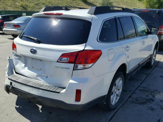 4S4BRCFC4C1239269 - 2012 SUBARU OUTBACK 2. WHITE photo 4