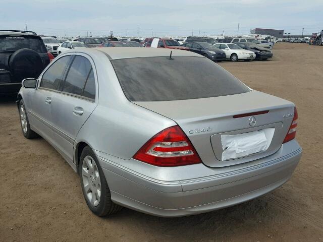 WDBRF81J45F685246 - 2005 MERCEDES-BENZ C240 M AWD SILVER photo 3