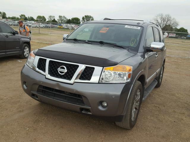 5N1BA0NF9FN618380 - 2015 NISSAN ARMADA PLA CHARCOAL photo 2