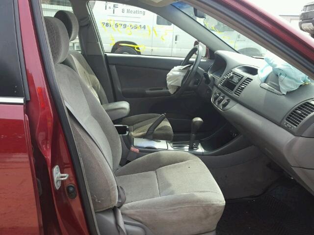 4T1BE32K03U216059 - 2003 TOYOTA CAMRY LE RED photo 5