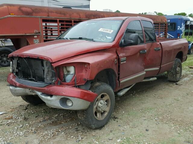 3D7KS28AX8G131803 - 2008 DODGE RAM 2500 S RED photo 2