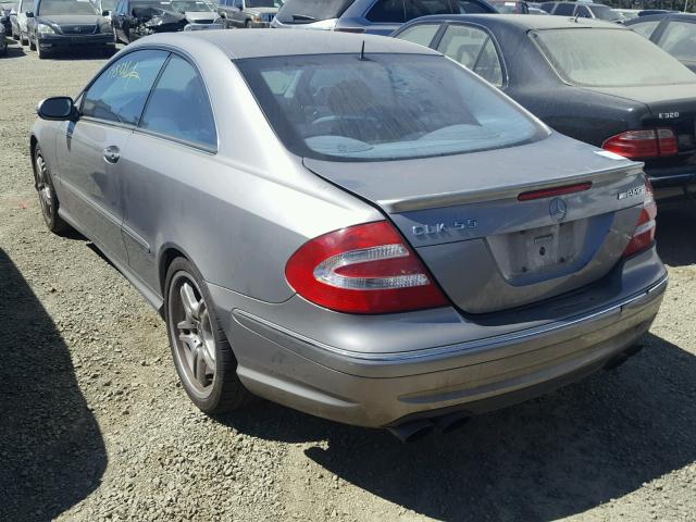 WDBTJ76H85F146777 - 2005 MERCEDES-BENZ CLK 55 AMG TAN photo 3