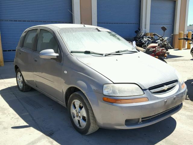 KL1TD66646B666671 - 2006 CHEVROLET AVEO BASE Gris photo 1