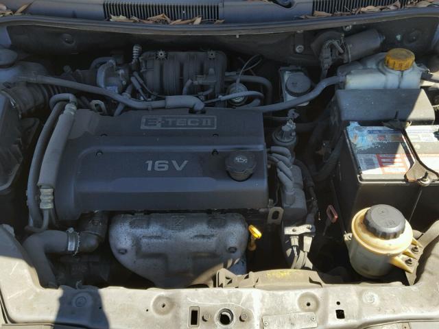 KL1TD66646B666671 - 2006 CHEVROLET AVEO BASE Gris photo 7
