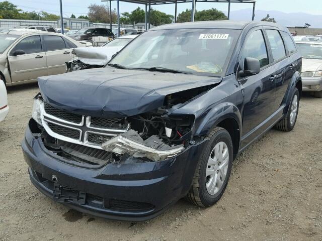 3C4PDCAB5DT679972 - 2013 DODGE JOURNEY BLUE photo 2