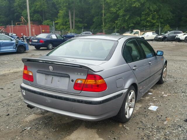 WBAEV33464KL62185 - 2004 BMW 325 I GRAY photo 4