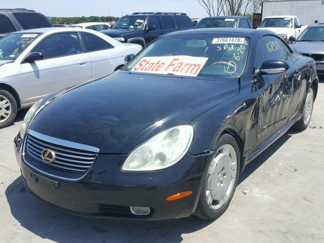 JTHFN48Y020014284 - 2002 LEXUS SC 430 BLACK photo 2