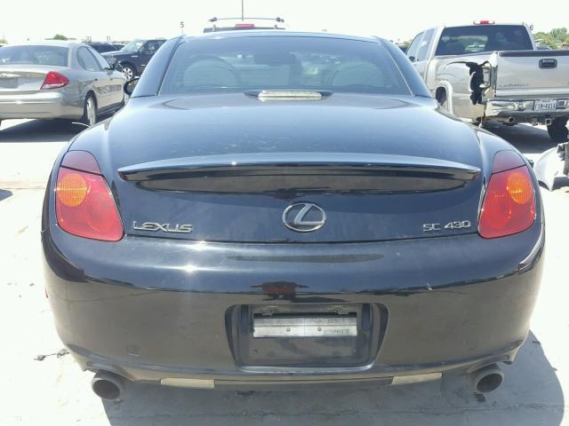 JTHFN48Y020014284 - 2002 LEXUS SC 430 BLACK photo 9