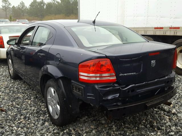 1B3LC46K88N660758 - 2008 DODGE AVENGER SE BLUE photo 3