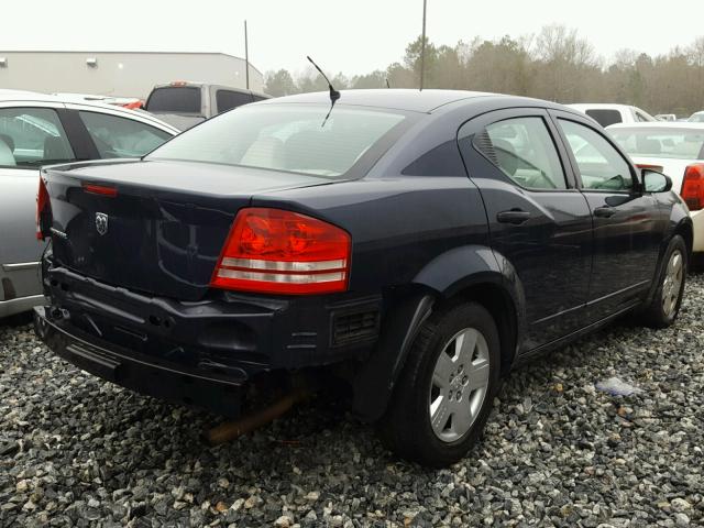 1B3LC46K88N660758 - 2008 DODGE AVENGER SE BLUE photo 4