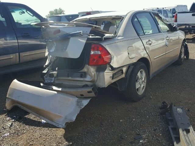 1G1ZT52805F281826 - 2005 CHEVROLET MALIBU GOLD photo 4