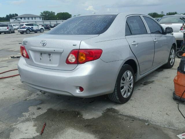 1NXBU4EE2AZ301724 - 2010 TOYOTA COROLLA BA GRAY photo 4