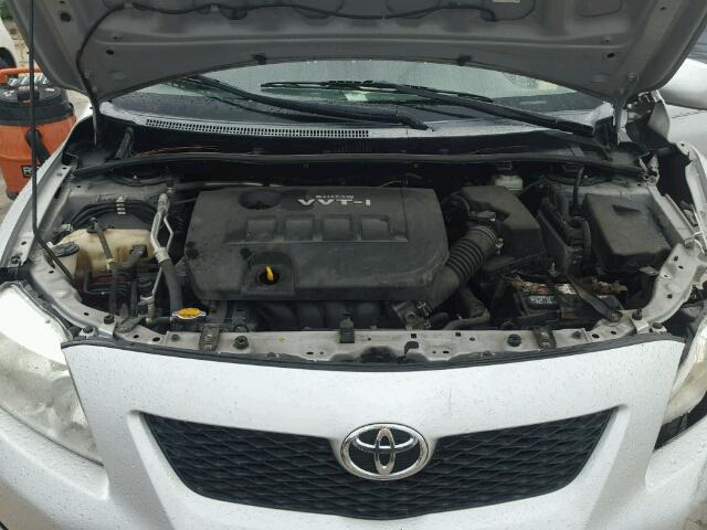 1NXBU4EE2AZ301724 - 2010 TOYOTA COROLLA BA GRAY photo 7