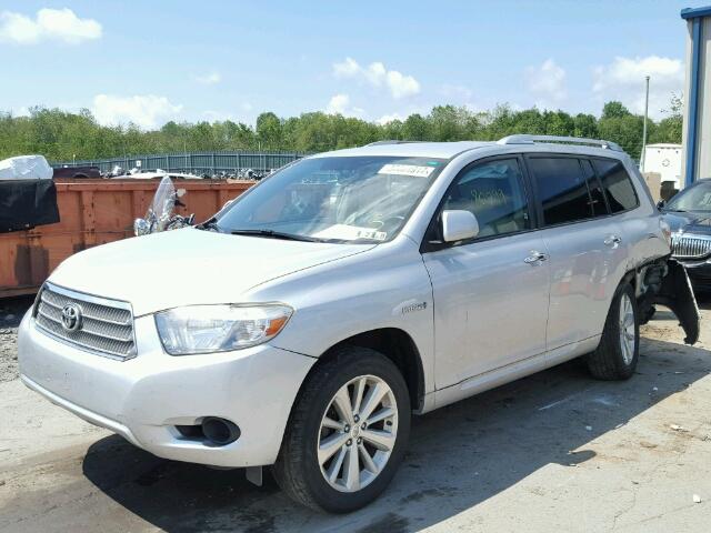 JTEBW3EH5A2040521 - 2010 TOYOTA HIGHLANDER SILVER photo 2