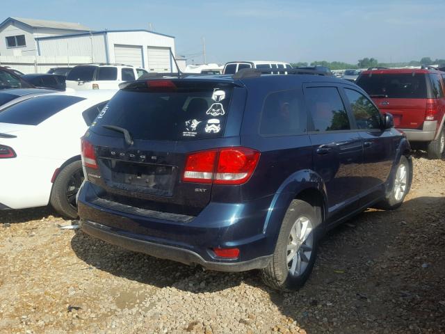 3C4PDCBBXET103603 - 2014 DODGE JOURNEY SX BLUE photo 4