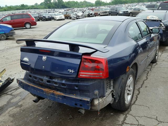 2B3KA53H96H191556 - 2006 DODGE CHARGER R/ BLUE photo 4