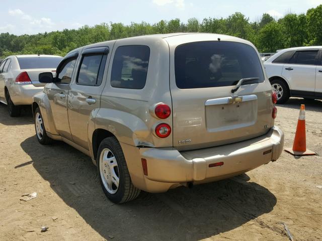 3GNDA13DX7S546091 - 2007 CHEVROLET HHR LS GOLD photo 3