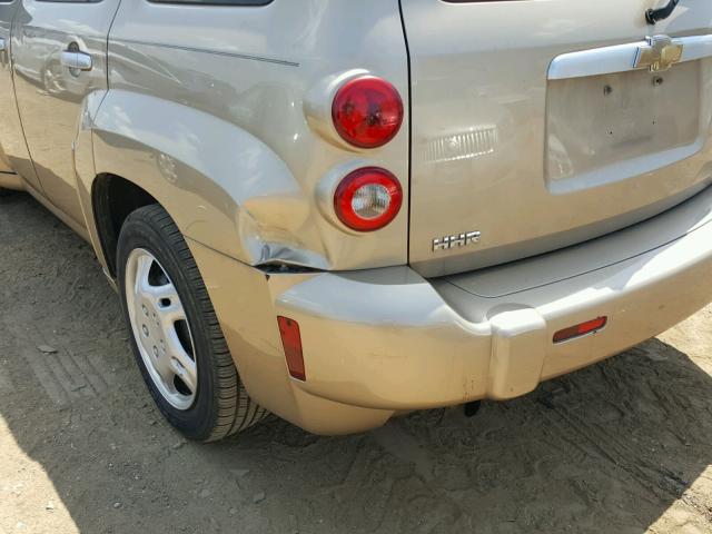 3GNDA13DX7S546091 - 2007 CHEVROLET HHR LS GOLD photo 9