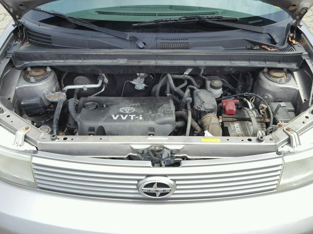 JTLKT334064110553 - 2006 TOYOTA SCION XB SILVER photo 7