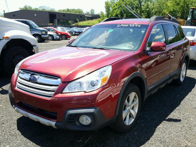 4S4BRCLC6D3302107 - 2013 SUBARU OUTBACK 2. RED photo 2