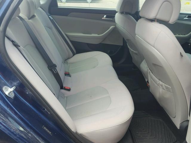 5NPE24AF7GH411399 - 2016 HYUNDAI SONATA SE ლურჯი ფოტო 6