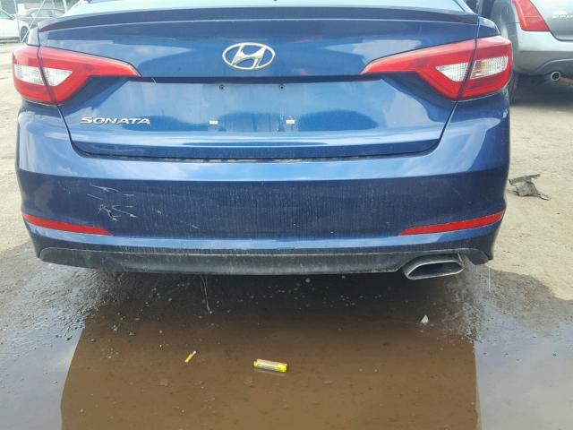 5NPE24AF7GH411399 - 2016 HYUNDAI SONATA SE ლურჯი ფოტო 9