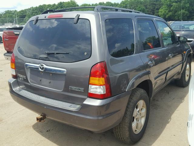 4F2CZ96134KM34608 - 2004 MAZDA TRIBUTE ES CHARCOAL photo 4