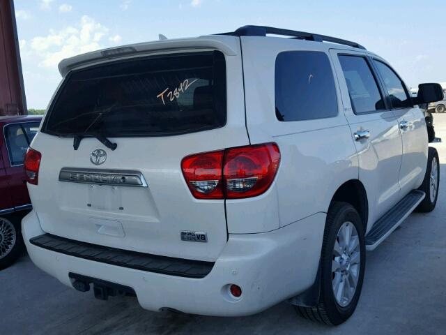 5TDYY5G18ES055422 - 2014 TOYOTA SEQUOIA PL WHITE photo 4