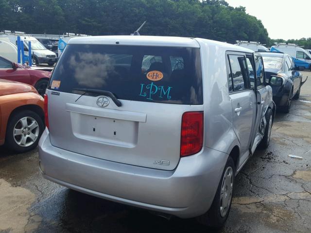 JTLKE50EX81028420 - 2008 TOYOTA SCION XB ვერცხლისფერი ფოტო 4