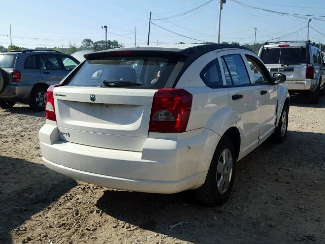 1B3HB28B27D555566 - 2007 DODGE CALIBER WHITE photo 4