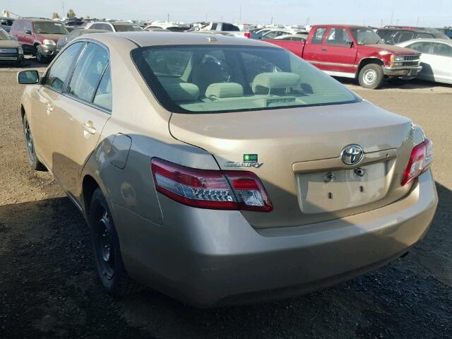 4T1BF3EK8BU134491 - 2011 TOYOTA CAMRY TAN photo 3