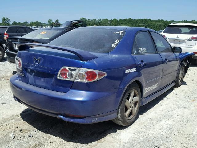 1YVFP80D635M15963 - 2003 MAZDA 6 S BLUE photo 4