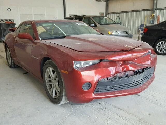 2G1FE1E35E9265331 - 2014 CHEVROLET CAMARO LS MAROON photo 1