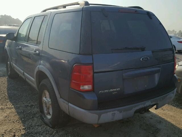 1FMZU63E82ZB32102 - 2002 FORD EXPLORER X BLUE photo 3