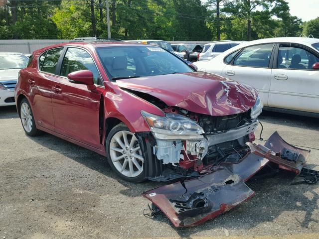 JTHKD5BHXD2160795 - 2013 LEXUS CT 200 RED photo 1