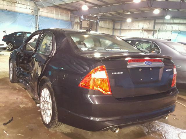 3FAHP0KCXAR334517 - 2010 FORD FUSION SPO BLACK photo 3