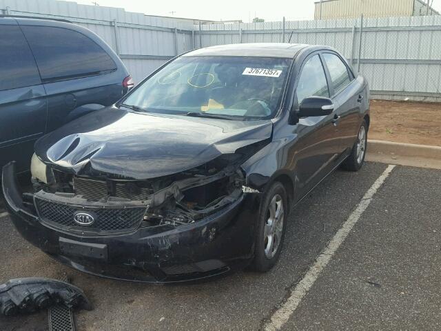 KNAFU4A28A5241697 - 2010 KIA FORTE EX BLACK photo 2