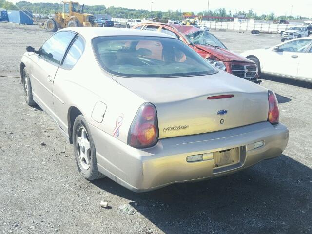 2G1WW12EX39111469 - 2003 CHEVROLET MONTE CARL 棕色 照片 3