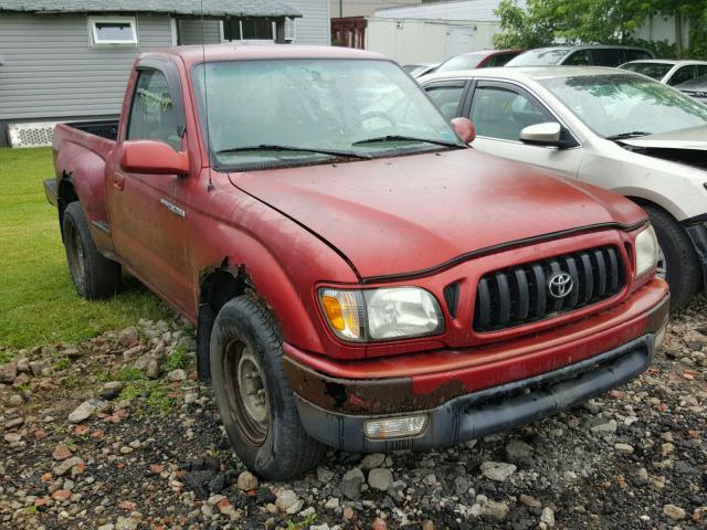 5TENL42N41Z756378 - 2001 TOYOTA TACOMA RED photo 1
