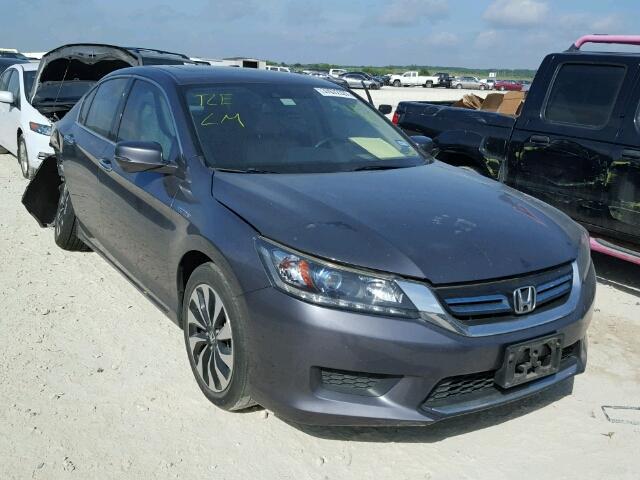 1HGCR6F56FA001179 - 2015 HONDA ACCORD HYB GRAY photo 1