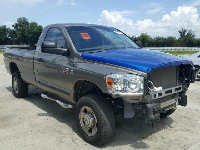 3D7KS26A87G786690 - 2007 DODGE RAM 2500 S BROWN photo 1