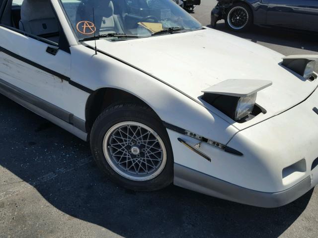 1G2PG9798GP271784 - 1986 PONTIAC FIERO GT WHITE photo 10