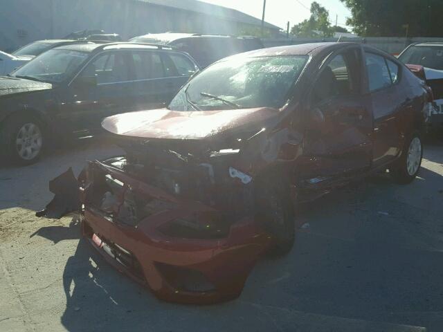 3N1CN7AP9GL848879 - 2016 NISSAN VERSA S/S RED photo 2