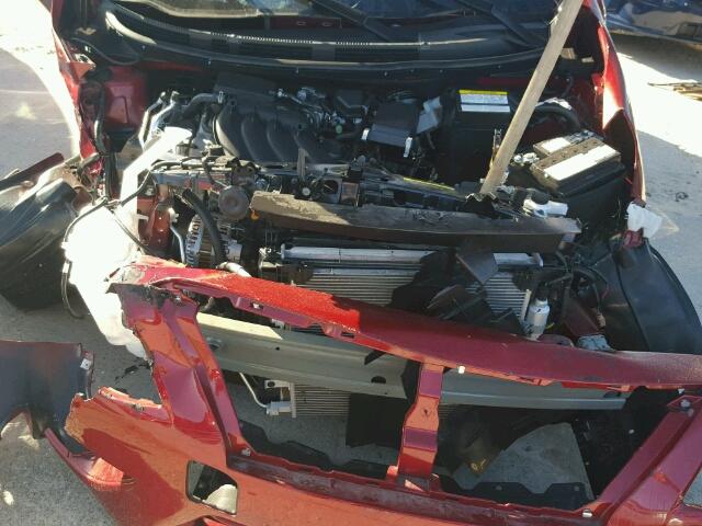 3N1CN7AP9GL848879 - 2016 NISSAN VERSA S/S RED photo 7