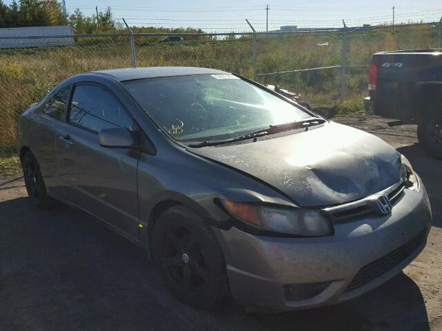 2HGFG12686H011900 - 2006 HONDA CIVIC LX GRAY photo 1